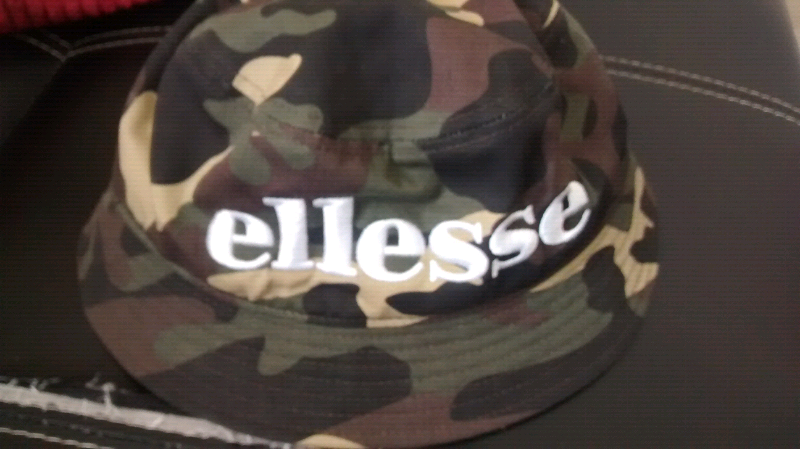 ellesse camo bucket hat